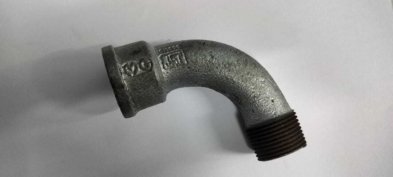 Gi Short Bend 1-1/4 Inch - Malleable Iron, Round | Isi Marked, Conforms To Is: 1879 Standards, Durable Pipe Fitting For Industrial Use