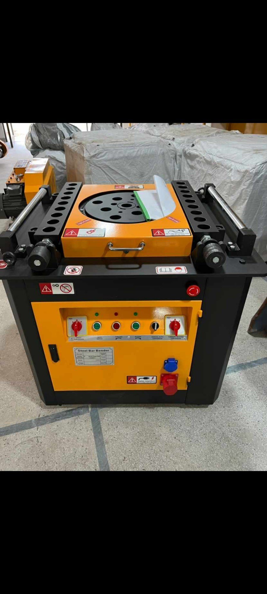 Automatic Steel Bar Bending Machine - Color: Yellow And Black