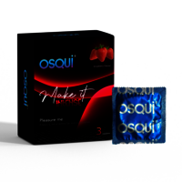 Osqui Make It Intense Strawberry Flavoured Condoms, Pack of 10