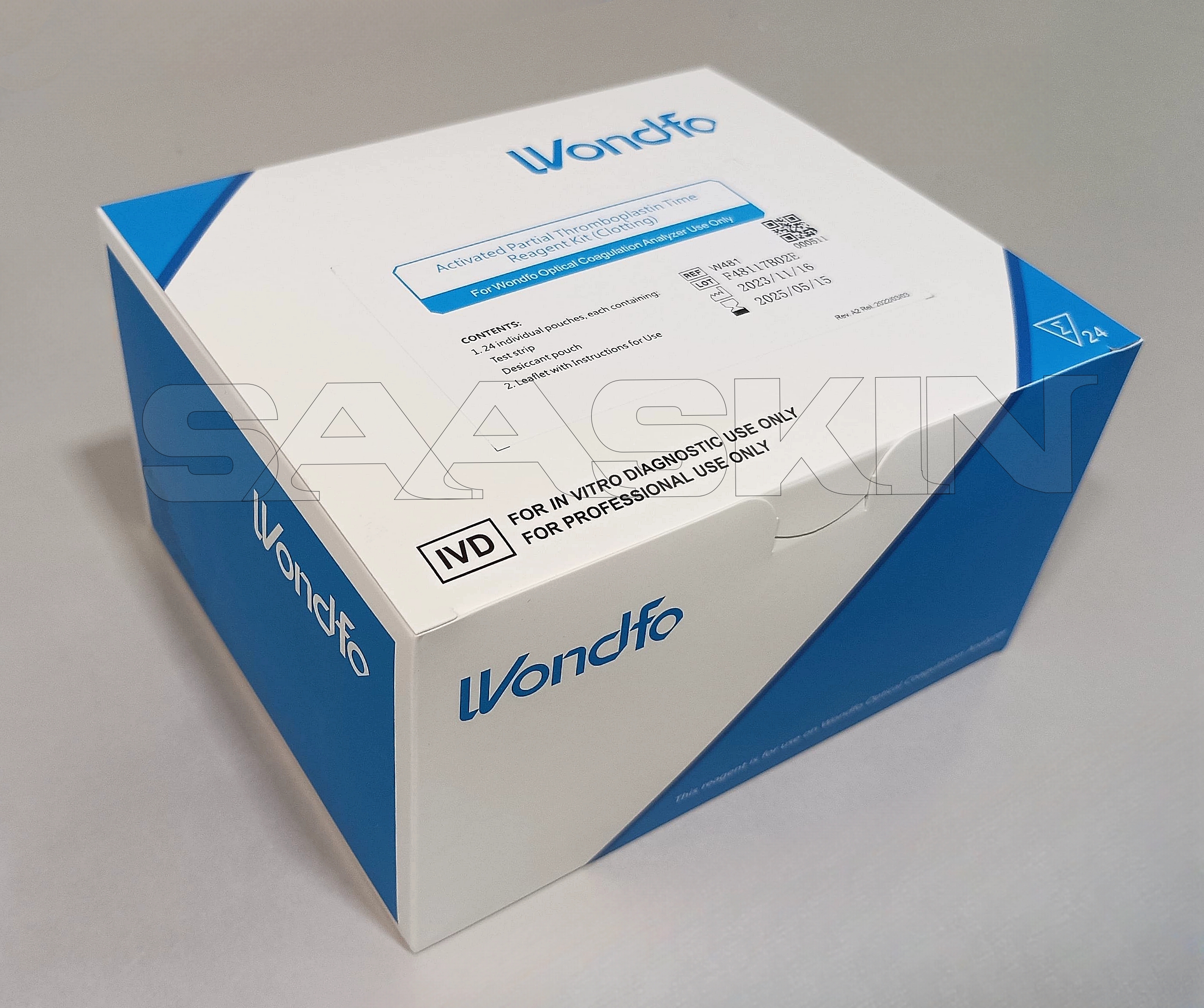 Wondfo Activated Partial Thromboplastin (Aptt) - Whole Blood, Pack Size 24 | Semi-automatic Optical Blood Coagulation Analyzer For Pt, Aptt, Tt, Fib, Act