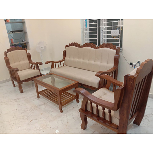 5 Seater Teak Wooden Sofa Set
