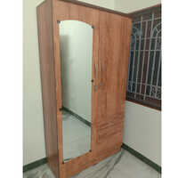 3.5 Feet Customised Engineered Wooden Wardrobe - Color: Different Available