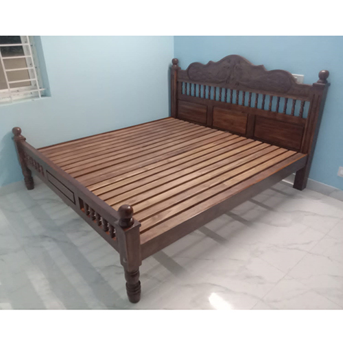 Stylish King Size Teak Wood Bed