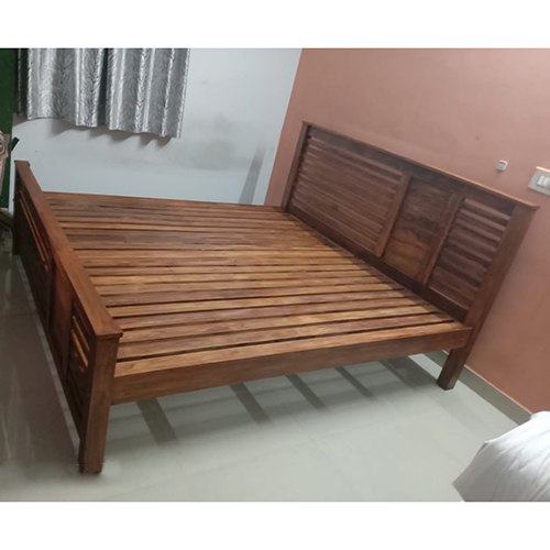 Solid Teak Wood Queen Size Bed