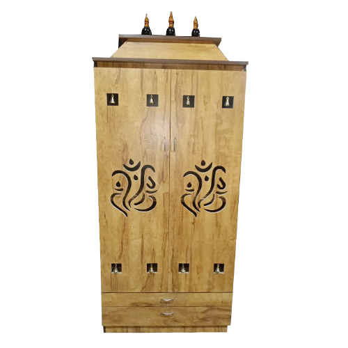 Modern Compressed Wooden Mandir