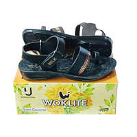 Simran 107 Black Color Ladies Floater - Material: Rubber