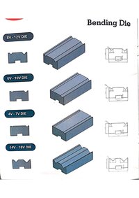 Bending Die - 6v-12v, 6v-10v, 4v-9v, 5v-10v Die Head Variants | Factory+ Warranty On Accuracy-free Initial - End Calculation Semi