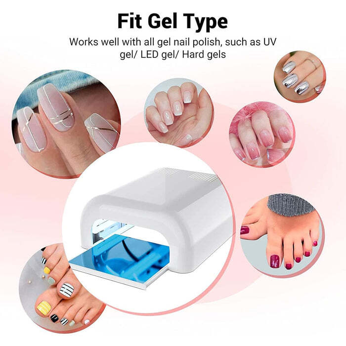 Uv Glue Nail Curing Lamp 4 Tubes 36w Fast Curing Lamp
