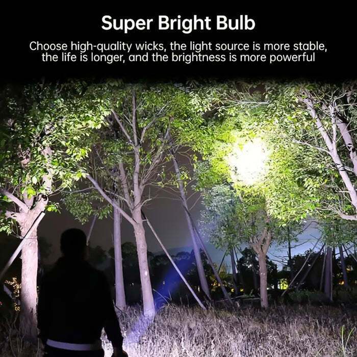 Portable Flashlight USB Rechargeable Light with Side Light