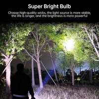 Portable Flashlight USB Rechargeable Light with Side Light