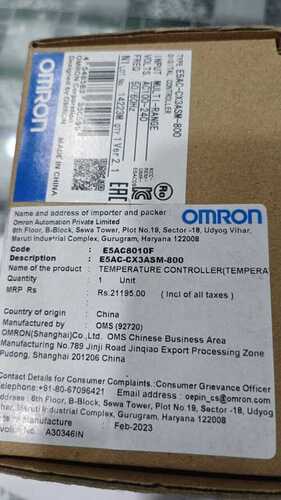 OMRON, TEMPERATURE CONTROLLER, E5AC-CX3ASM-800