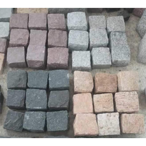 Yellow Grey Black - Granite Block Multi Colour | Brushed Surface Solid Surface Artificial Stone For Indoor/outdoor Use Wall Cladding