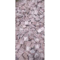 Magdi Red Granite Cobble Stone - Natural Granite, 4''x4''x50-80mm, Red Color, Brushed Surface, Solid Surface Artificial Stone, Cube Form