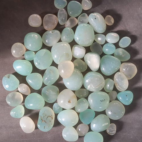 White And Blue Pebble Stone