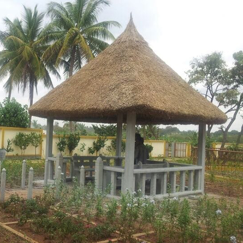 Outdoor Gazebo - Stone Material, 18x8 Ft Size, Gray Color | Easy Assembly, Durable, Weather-resistant Design