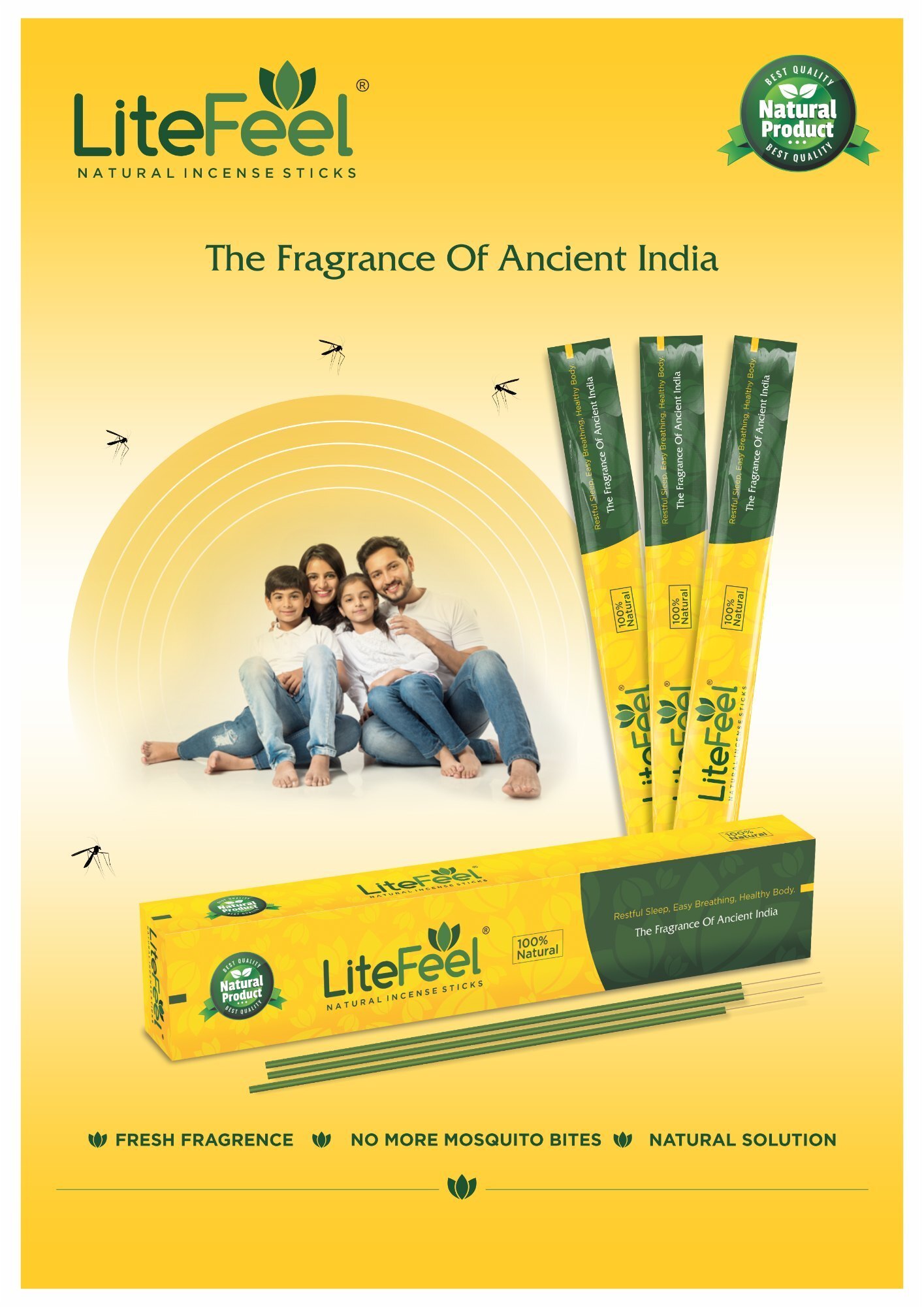 Lite Feel Mosquito Repellent Sticks