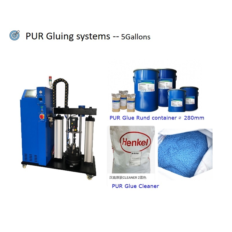 PUR gluing machine 5Gallons Hot melt gluing systems machine for book binding  machine