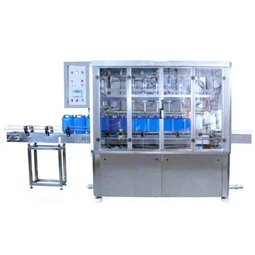 Automatic Liquid Oil Filling Machine - Color: Silver