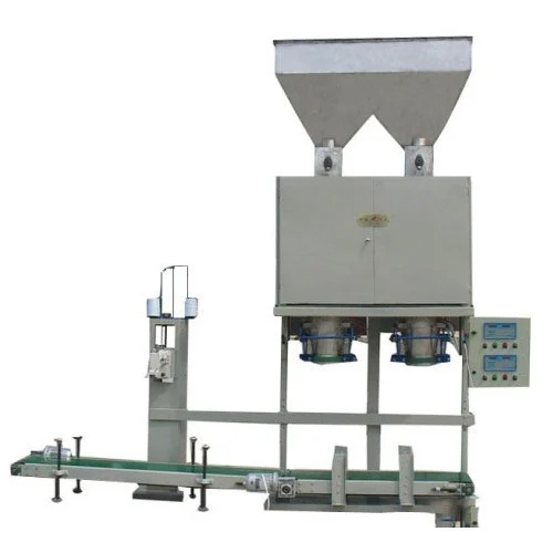 Granule Bag Filling Machine - Mild Steel, 320V Volt , Automatic Operation, Electric Drive, Silver Finish, 1 Year Warranty