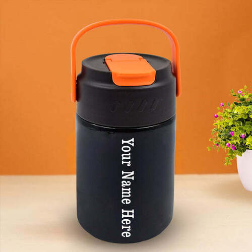 Bottle Vacuum Insulated Cup With Handle, Small Cup & Straw (500 Ml)