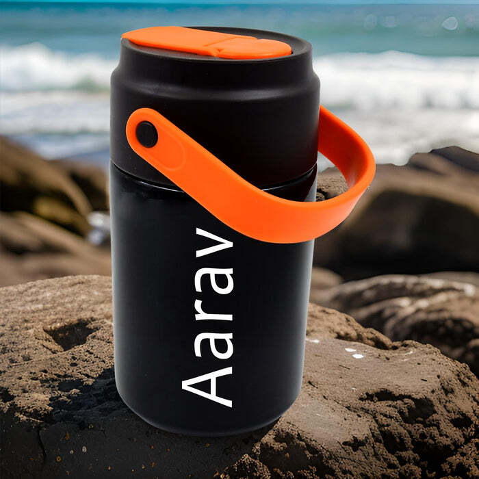 Bottle Vacuum Insulated Cup With Handle, Small Cup & Straw (500 ML)