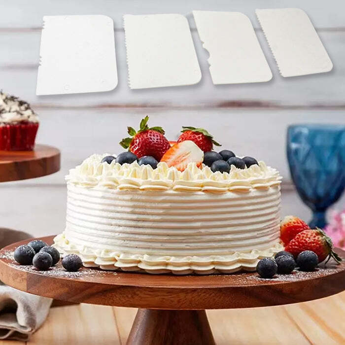 Plastic Cake Scraper Cake Decorating Pastry Baking Tool