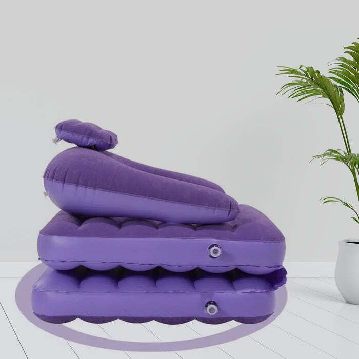 , Portable Inflatable Mattress Air Sofa With Air Hand Pump