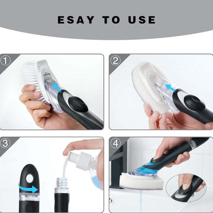 Dish Scrubber with Soap Dispenser