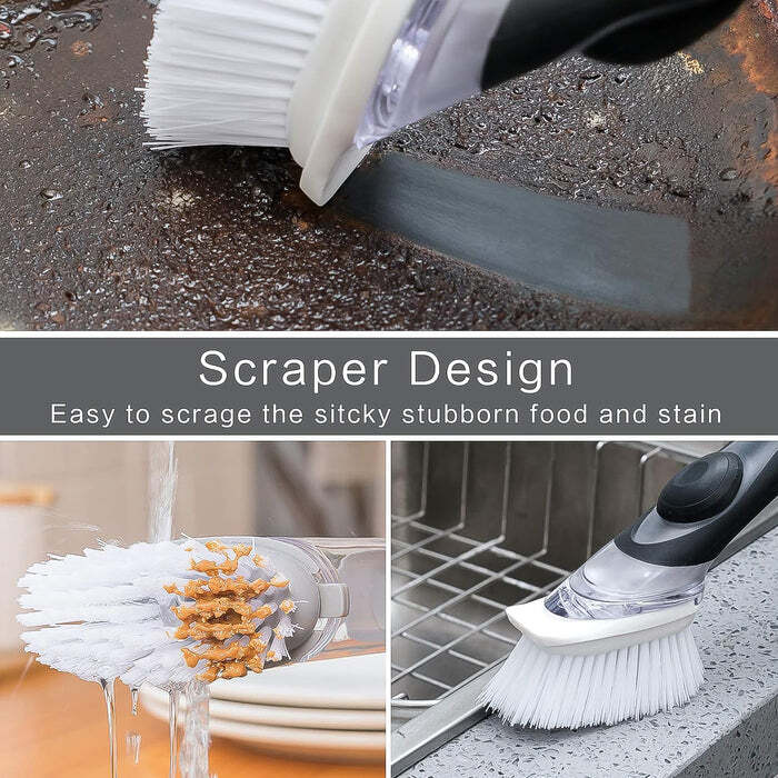 Dish Scrubber with Soap Dispenser
