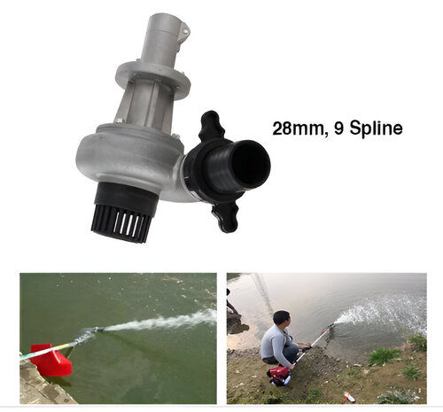 28mm, 9Spline Water Pump Attachment for Brush Cutter