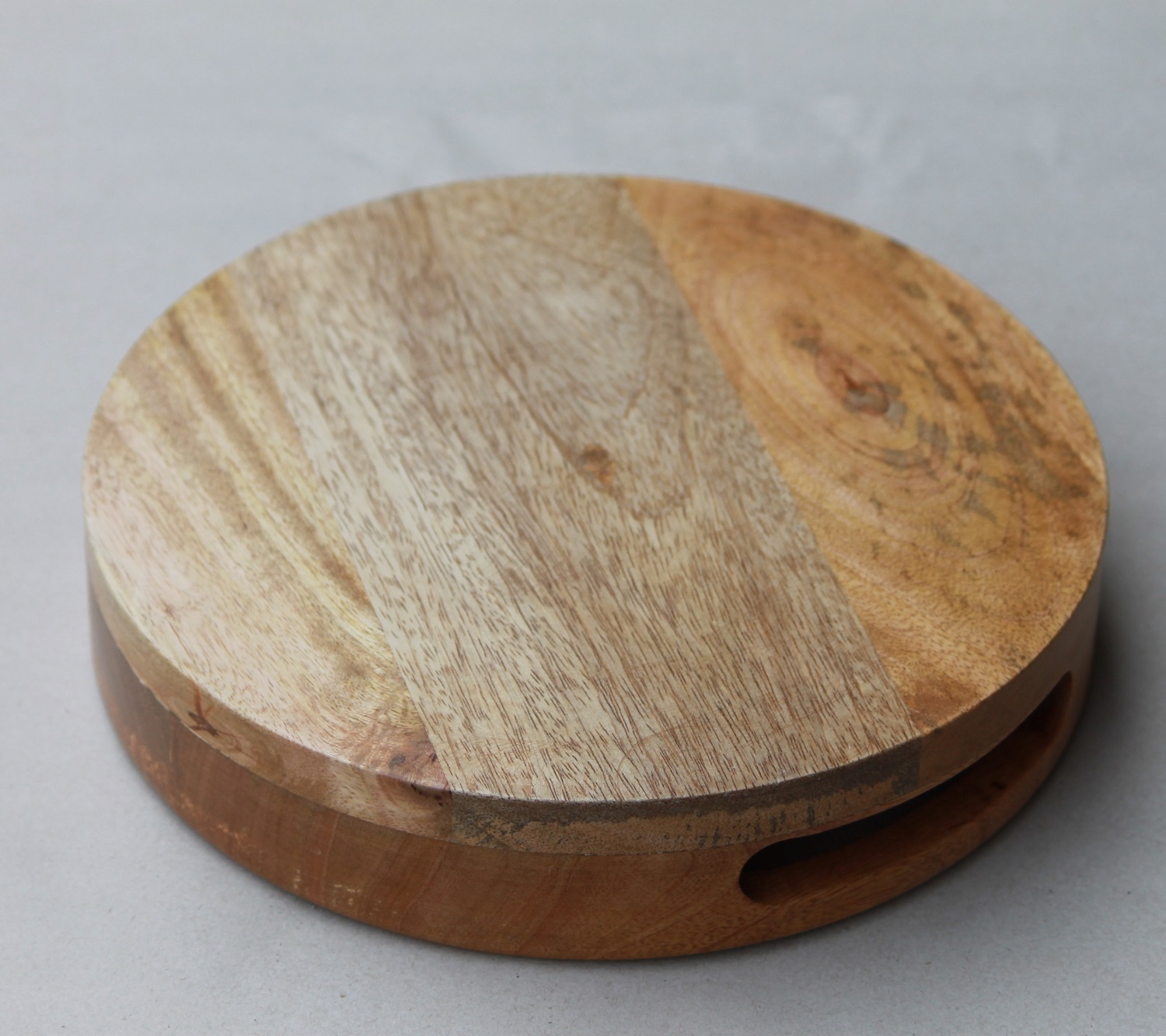 Handmade Wooden Serving Tray - Color: Natural