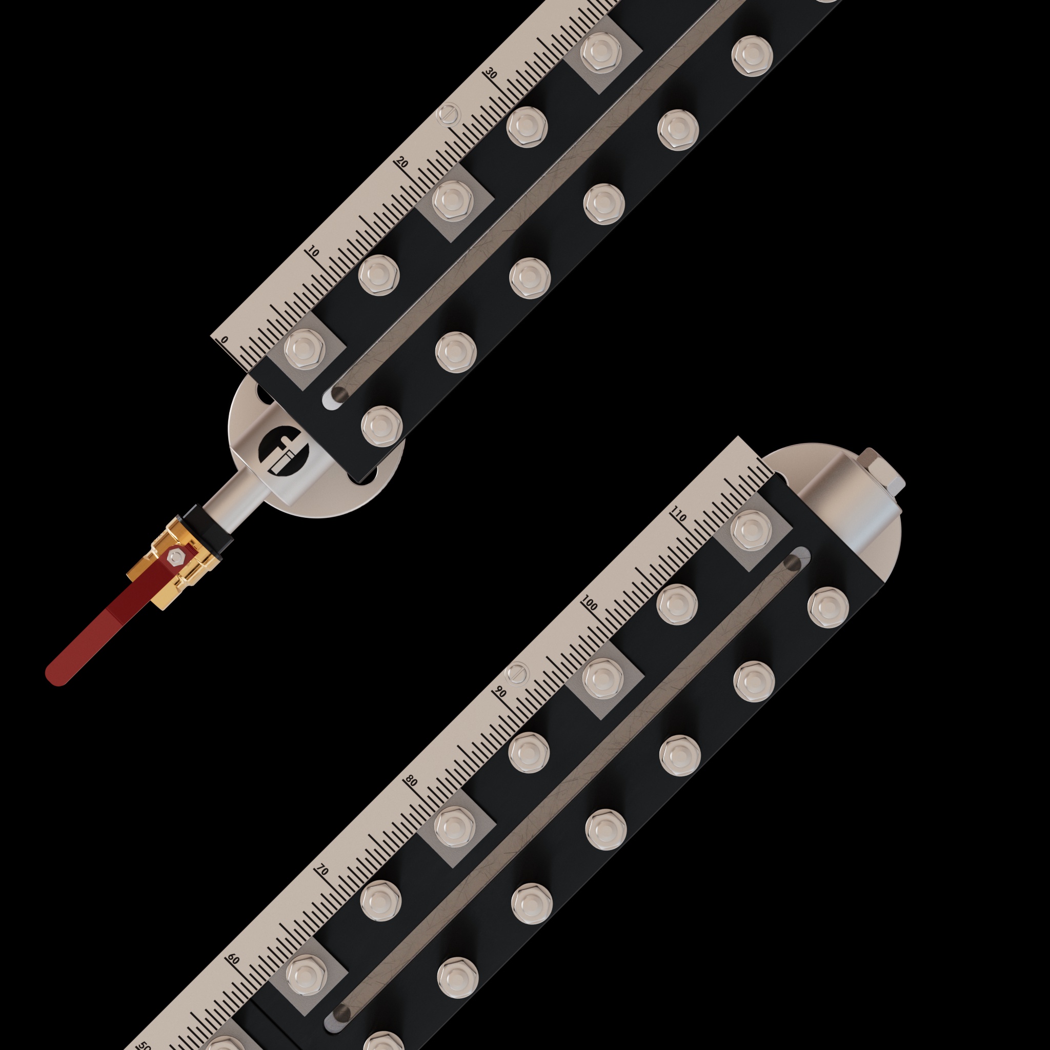 Reflex Level Gauge Transparent Type - Height: 400 Centimeter (Cm)
