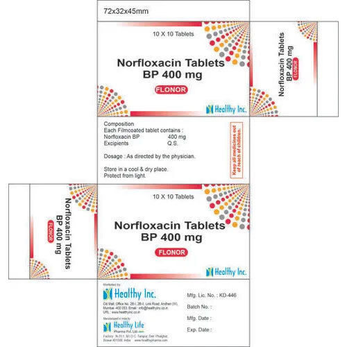 Norfloxacin Tablets Bp 400 Mg - Drug Type: General Medicines