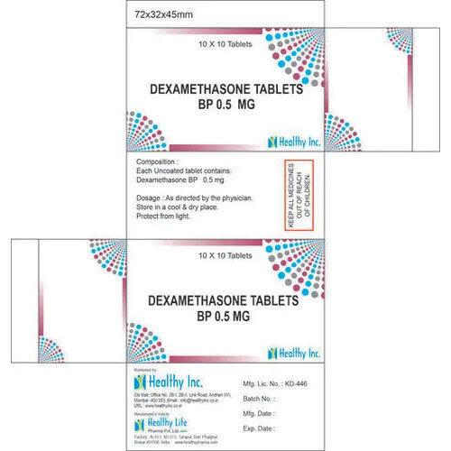 0.5 Mg Dexamethasone Tablets Bp - Dosage Form: Tabet