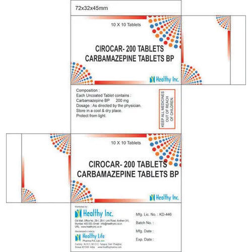 200 Mg Carbamezapine Tablets Ip - Drug Type: General Medicines