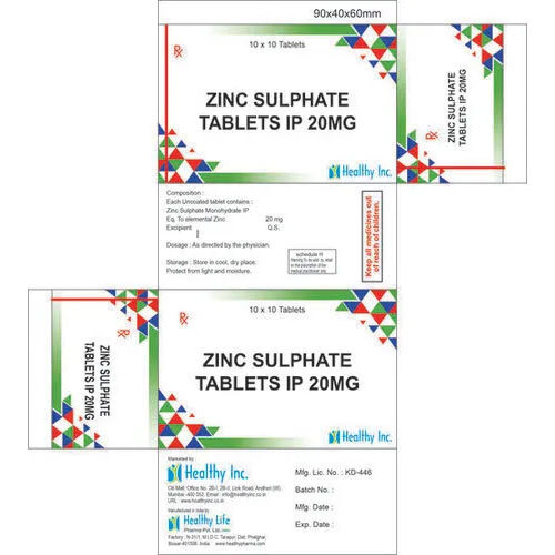 Zinc Sulfate Tablet 20mg