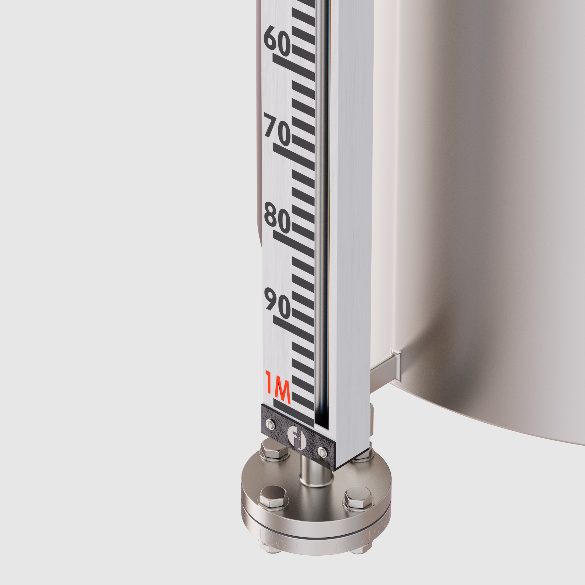 Float And Board Magnetic Level Indicator - Stainless Steel, 500cm Height X 500cm Length X 30cm Width | Up To 50m Range, Vapour Seal Design, Ideal For Toxic Fluids