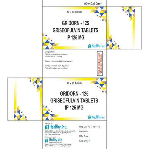 250 Mg Griseofulvin Tablets Ip