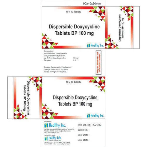 100 mg Dispersible Doxycycline Tablets BP