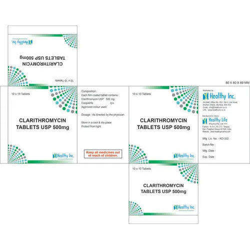 500 Mg Clarithromycin Tablets Usp - Grade: Medical