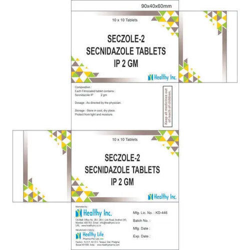 2 Gm Secnidazole Tablets Ip - Grade: Medical