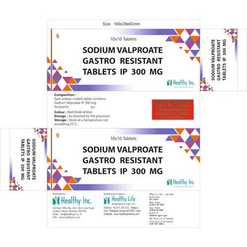 300 Mg Sodium Valproate Tablets Ip - Drug Type: General Medicines