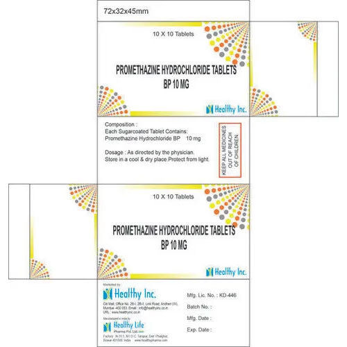 Promethazine Hydrochloride Tablets BP 10 mg