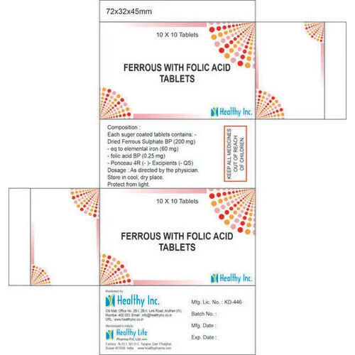 Ferofumol Ferrous Fumarate With Folic Acid Tablets Bp - Drug Type: General Medicines