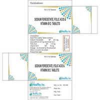 Sodium Feredetate Folic Acid and Vitamin B12 Tablet