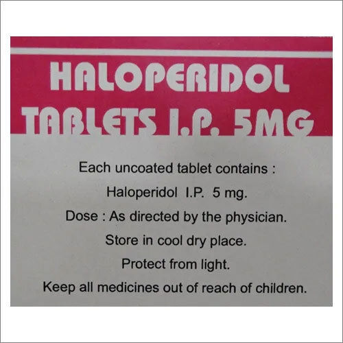 5mg Haloperidol Tablets Ip - Application: Pharmaceutical Industry