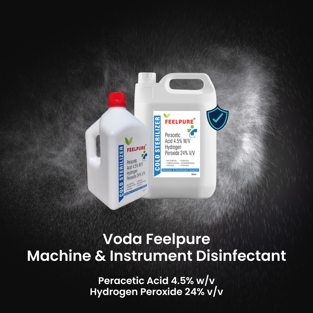 Cold Sterilizer Peracetic Acid 4.5% Hydrogen Peroxide 24% 1 liter Instrument Disinfectant