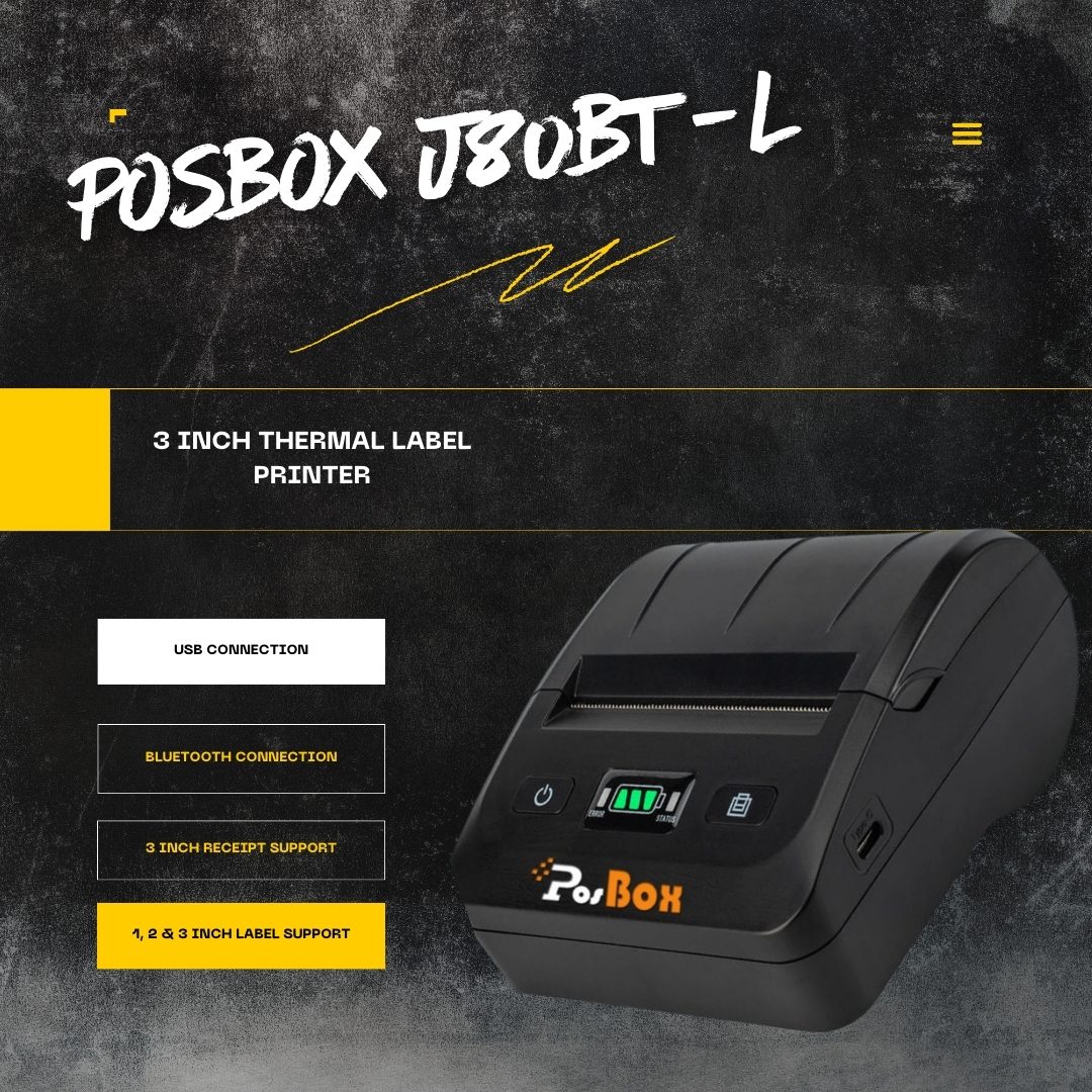 Portable Label And Receipt Printer With 2600mah Battery Size: Different Available