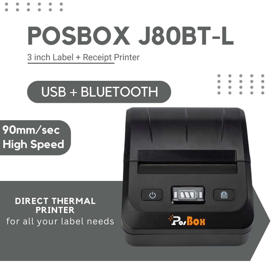 Portable Label And Receipt Printer With 2600mah Battery Size: Different Available