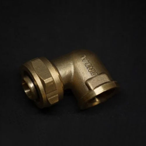 Industrial Pipe Elbow - Color: Golden